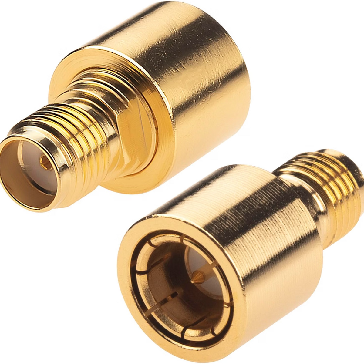 SMA Male to Female Quick Push-On Adapter DC-12GHz Gold